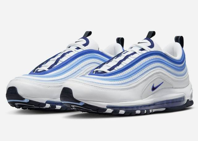 Nike Air Max 97 Blueberry Men's Running Shoes White Blue-10